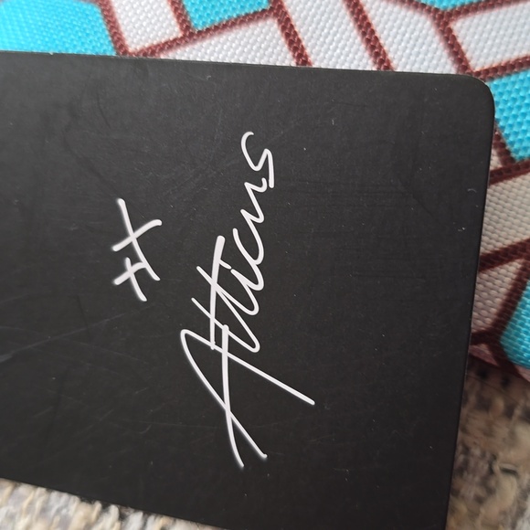 ATTICUS BRAND WOMEN'S TEAL BLUE ZIPPERED COSMETIC BAG POUCH - Picture 3 of 9